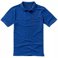   Calgary short sleeve men's polo, Male, Single Piqué of 100% Cotton, Blue, XXXL