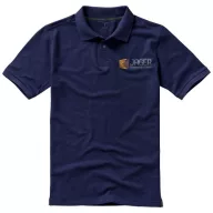   Calgary short sleeve men's polo, Male, Single Piqué of 100% Cotton, Navy, S