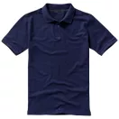 Calgary short sleeve men's polo, Male, Single Piqué of 100% Cotton, Navy, S