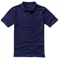   Calgary short sleeve men's polo, Male, Single Piqué of 100% Cotton, Navy, S
