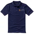 Calgary short sleeve men's polo, Male, Single Piqué of 100% Cotton, Navy, M