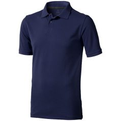   Calgary short sleeve men's polo, Male, Single Piqué of 100% Cotton, Navy, L