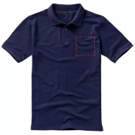   Calgary short sleeve men's polo, Male, Single Piqué of 100% Cotton, Navy, L