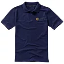 Calgary short sleeve men's polo, Male, Single Piqué of 100% Cotton, Navy, XXL