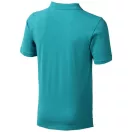 Calgary short sleeve men's polo, Male, Single Piqué of 100% Cotton, Aqua, L