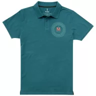   Calgary short sleeve men's polo, Male, Single Piqué of 100% Cotton, Forest green, XS