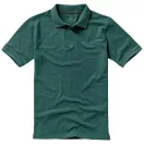 Calgary short sleeve men's polo, Male, Single Piqué of 100% Cotton, Forest green, S