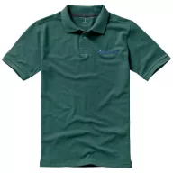   Calgary short sleeve men's polo, Male, Single Piqué of 100% Cotton, Forest green, XL