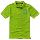 Calgary short sleeve men's polo, Male, Single Piqué of 100% Cotton, Apple Green, XS