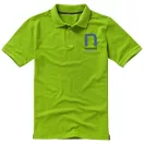 Calgary short sleeve men's polo, Male, Single Piqué of 100% Cotton, Apple Green, XS
