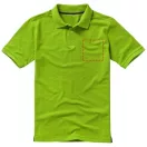 Calgary short sleeve men's polo, Male, Single Piqué of 100% Cotton, Apple Green, XS