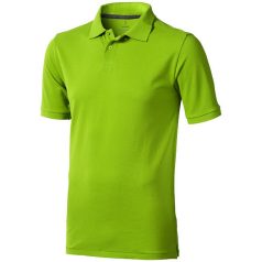   Calgary short sleeve men's polo, Male, Single Piqué of 100% Cotton, Apple Green, S