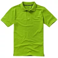   Calgary short sleeve men's polo, Male, Single Piqué of 100% Cotton, Apple Green, S