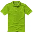 Calgary short sleeve men's polo, Male, Single Piqué of 100% Cotton, Apple Green, M