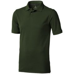   Calgary short sleeve men's polo, Male, Single Piqué of 100% Cotton, Army Green, XS