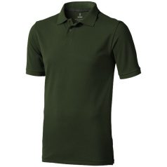   Calgary short sleeve men's polo, Male, Single Piqué of 100% Cotton, Army Green, L
