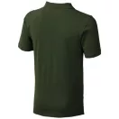 Calgary short sleeve men's polo, Male, Single Piqué of 100% Cotton, Army Green, L