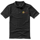 Calgary short sleeve men's polo, Male, Single Piqué of 100% Cotton, Anthracite, S