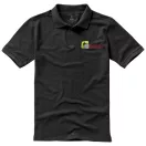 Calgary short sleeve men's polo, Male, Single Piqué of 100% Cotton, Anthracite, M