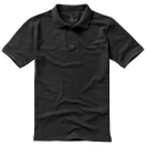 Calgary short sleeve men's polo, Male, Single Piqué of 100% Cotton, Anthracite, XXL