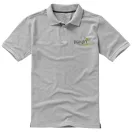 Calgary short sleeve men's polo, Male, Single Piqué of 100% Cotton, Grey melange, XL