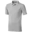 Calgary short sleeve men's polo, Male, Single Piqué of 100% Cotton, Grey melange, XXL