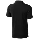 Calgary short sleeve men's polo, Male, Single Piqué of 100% Cotton, solid black, XS