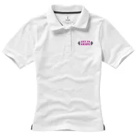   Calgary short sleeve women's polo, Female, Single Piqué of 100% Cotton, White, XS