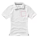 Calgary short sleeve women's polo, Female, Single Piqué of 100% Cotton, White, XS