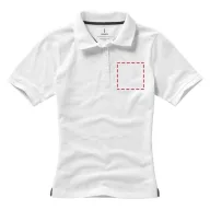   Calgary short sleeve women's polo, Female, Single Piqué of 100% Cotton, White, XS