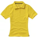Calgary short sleeve women's polo, Female, Single Piqué of 100% Cotton, Yellow, XS