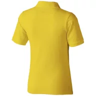   Calgary short sleeve women's polo, Female, Single Piqué of 100% Cotton, Yellow, XS