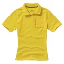 Calgary short sleeve women's polo, Female, Single Piqué of 100% Cotton, Yellow, XS