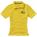 Calgary short sleeve women's polo, Female, Single Piqué of 100% Cotton, Yellow, S
