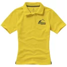 Calgary short sleeve women's polo, Female, Single Piqué of 100% Cotton, Yellow, S