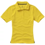   Calgary short sleeve women's polo, Female, Single Piqué of 100% Cotton, Yellow, L