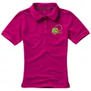 Calgary short sleeve women's polo, Female, Single Piqué of 100% Cotton, Pink, XXL