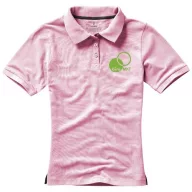   Calgary short sleeve women's polo, Female, Single Piqué of 100% Cotton, Light pink, XS