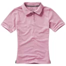 Calgary short sleeve women's polo, Female, Single Piqué of 100% Cotton, Light pink, XS