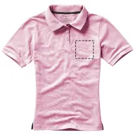   Calgary short sleeve women's polo, Female, Single Piqué of 100% Cotton, Light pink, XS