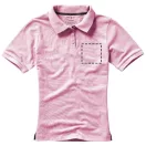 Calgary short sleeve women's polo, Female, Single Piqué of 100% Cotton, Light pink, XXL