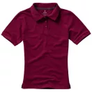 Calgary short sleeve women's polo, Female, Single Piqué of 100% Cotton, Burgundy, XS