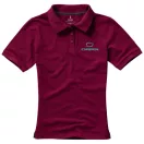 Calgary short sleeve women's polo, Female, Single Piqué of 100% Cotton, Burgundy, S