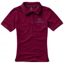 Calgary short sleeve women's polo, Female, Single Piqué of 100% Cotton, Burgundy, S