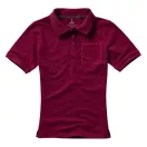 Calgary short sleeve women's polo, Female, Single Piqué of 100% Cotton, Burgundy, XL