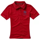 Calgary short sleeve women's polo, Female, Single Piqué of 100% Cotton, Red, XS