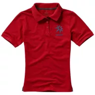   Calgary short sleeve women's polo, Female, Single Piqué of 100% Cotton, Red, XS