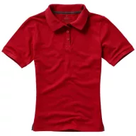   Calgary short sleeve women's polo, Female, Single Piqué of 100% Cotton, Red, S