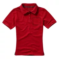   Calgary short sleeve women's polo, Female, Single Piqué of 100% Cotton, Red, S