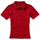 Calgary short sleeve women's polo, Female, Single Piqué of 100% Cotton, Red, XXL